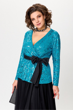 Нарядный комплект туники с пайетками и сеточной юбки Lady Secret 1647 - фото 4