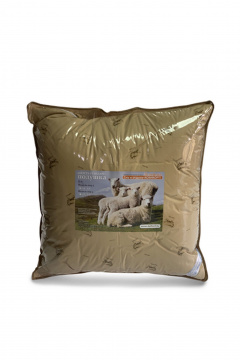 подушка хлопковая круглая стандартная с чехлом съемным Delford 1ШП/л-УП21 бежевый_с_рисунком - фото 2