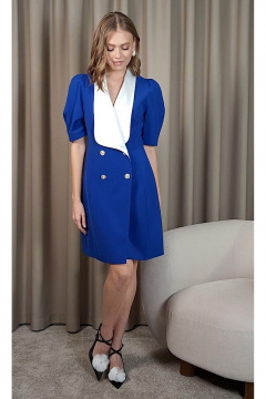 Платье нарядное из костюмной ткани с выточками Lokka 1533С - фото 2