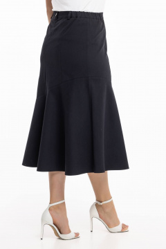 Джинсовая юбка с расширением и клиньями для повседневности Avila 0980 черный - фото 5