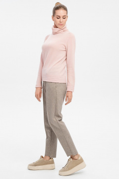 Джемпер с высоким воротом из кашемира и Мериноса AREOLA 10463 помадка - фото 2