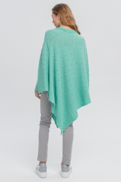 Зеленая кашемировая накидка для уютных образов AREOLA 10594 мятный - фото 4