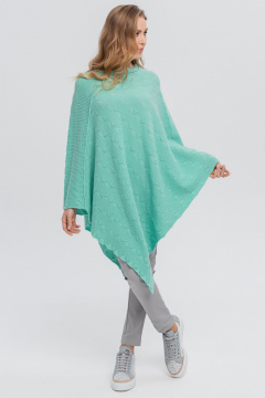 Зеленая кашемировая накидка для уютных образов AREOLA 10594 мятный - фото 2