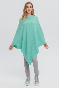 Зеленая кашемировая накидка для уютных образов AREOLA 10594 мятный - фото 1