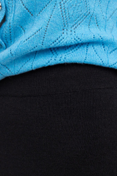 Юбка вязаная укороченная прямая с эластаном AREOLA 10689 неро - фото 4