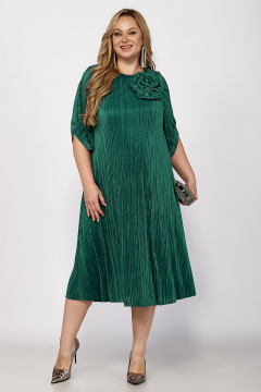 Платье плиссе из мягкой ткани с подкладом и складками Новелла Шарм А4021-6 - фото 2