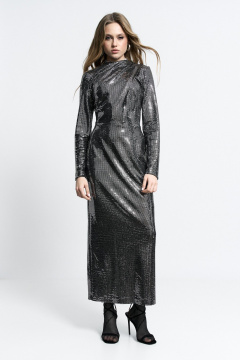 Платье с сборкой и мидиЮбкой из трикотажа с потайной молнией MilMil 1162 Флорида - фото 5