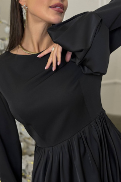 Мини-платье с пышной баллонской юбкой и широкими зауженными рукавами AURA otd 3288 - фото 4