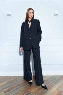 Классический костюм из поливискозы с галстуком и брюк EZER 2001 черный - фото 5