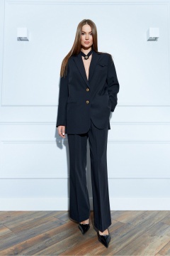 Классический костюм из поливискозы с галстуком и брюк EZER 2001 черный - фото 4