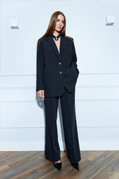 Классический костюм из поливискозы с галстуком и брюк EZER 2001 черный - фото 3