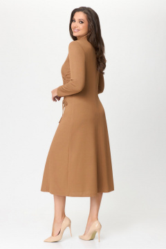 Платье из текстильной ткани с длиной 122 см DaLi 3687 капучино - фото 4