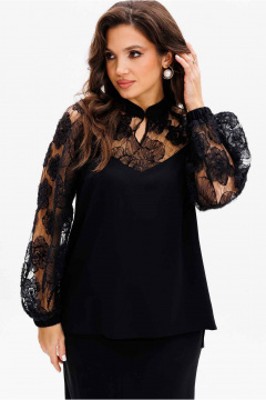 Костюм женский свободный из блузы и брюк палаццо Mislana 1166 - фото 5