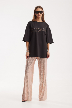 Женский комплект блуза и брюки из трикотажа с принтом N.O.W. 1506 - фото 4