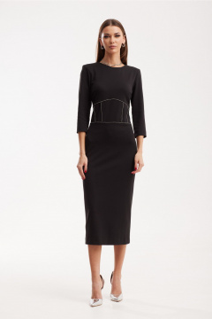 Платье трикотажное с корсетом и эффектной вышивкой N.O.W. 1512 - фото 5