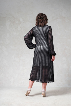 Вечернее кружевное платье свободного кроя из трикотажной сетки Avanti 1459-1 - фото 2