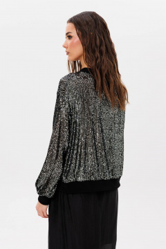 Нарядный костюм из пайеточного свитшота и макси-юбки Fantazia Mod 5054 - фото 5