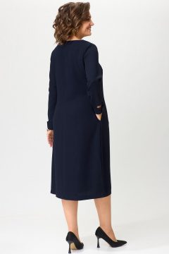 Платье свободного силуета с рюшей и эффектным декором для вечерних мероприятий Angelina & Сo 1196 - фото 5