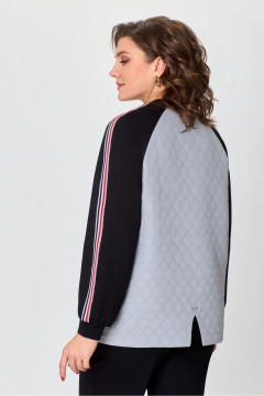 Демисезонный комплект брюки и жакет из текстиля для повседневной одежды DaLi 5729.2 серый - фото 3