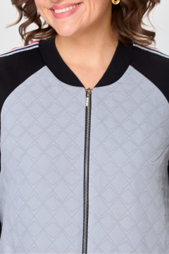 Демисезонный комплект брюки и жакет из текстиля для повседневной одежды DaLi 5729.2 серый - фото 2