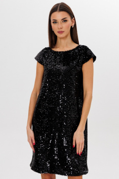 Платье из пайеток с рукавами-крылышками для вечерних мероприятий Kivviwear 4250.01 - фото 4