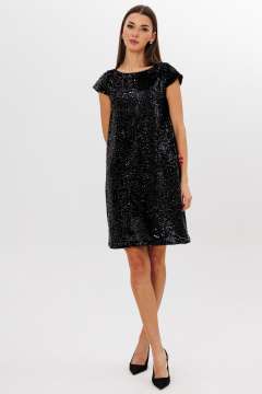 Платье из пайеток с рукавами-крылышками для вечерних мероприятий Kivviwear 4250.01 - фото 1