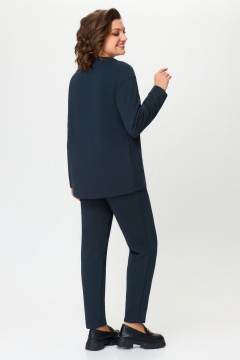 Демисезонный спортивный костюм из трикотажа с узкой талией Svetlana-Style 2034 графит - фото 2