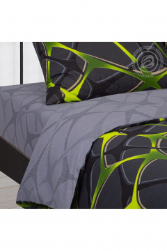 Комплект постельного белья бязь евро домашний мультиколор АРТПОСТЕЛЬ 514 страйк - фото 3