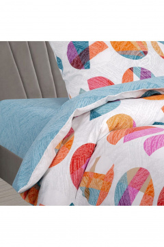 Постельный комплект поплин хлопок мультиколор евро с карманом АРТПОСТЕЛЬ 900 экспрессия - фото 3