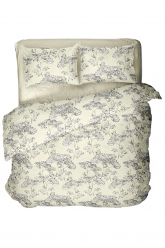 Постельное белье бязь бежевое полуторное комплект 2-спальное BLAKIT 41241/0-606801/592647 - фото 1