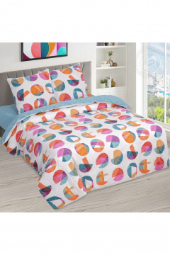 Комплект постельного белья из хлопка поплин, 3 предмета АРТПОСТЕЛЬ 909 экспрессия - фото 1