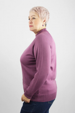 Демисезонный трикотажный свитер реглан с двойной стойкой Полесье С3316-15 5С1754-Д43 158,164 палантин - фото 2