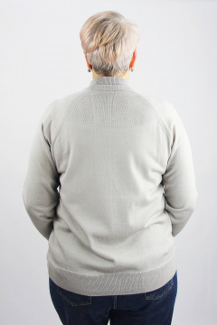 Свитер реглан прямой силуэт из трикотажа для демисезона Полесье С3316-15 5С1754-Д43 170,176 серый_гранит - фото 3