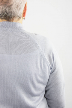 Свитер реглан прямой силуэт из трикотажа для демисезона Полесье С3316-15 5С1754-Д43 170,176 сиренево-серый - фото 3