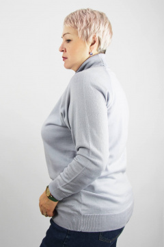 Свитер реглан с высоким воротником для демисезона Полесье С3433-17 7С1582-Д43 170,176 сиренево-серый - фото 2