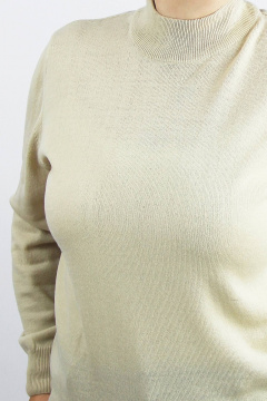 Прямой демисезонный свитер из трикотажа Полесье С3731-23 3С8784-Д43 170,176 жемчуг - фото 3