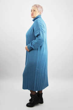 Платье из трикотажного полотна прямого фасона с воротником Полесье С4547-23 4С8799-Д43 164 атолл - фото 2