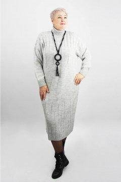 Платье из трикотажа с длинным рукавом и воротником Полесье С4547-23 4С8799-Д43 164 итальянский - фото 1