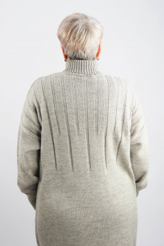 Платье из трикотажа с длинным рукавом и круглым вырезом Полесье С4547-23 4С8799-Д43 164 кофейный - фото 3