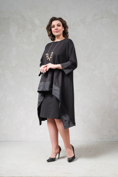 Трапециевидная трикотажная блуза с Taftой Avanti 1684-2 - фото 3