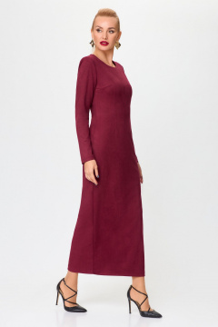 Платье нарядное из трикотажа с вытачками и молнией Svetlana-Style 1967 бордовый - фото 1