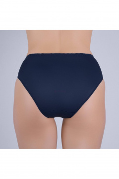 Трусы гладкие из эластичного полотна с комфортной посадкой Verally 1076-4 сапфир - фото 2