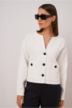 брюки черные прямые на каждый день из текстиля BURVIN 9590-11 - фото 4