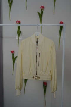 Блуза желтая легкая на каждый день BURVIN 9459-74 1 - фото 1