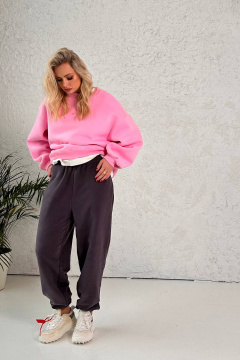 Спортивные брюки из футера с эффектом велюра LECIEL TR03 - фото 5