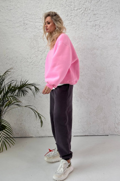 Спортивные брюки из футера с эффектом велюра LECIEL TR03 - фото 4