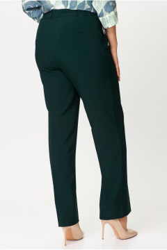 Брюки классические со стрелками из текстиля БелЭльСтиль 596-2_79_22 изумруд - фото 4