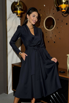 Платье из тонкой полушерсти с эффектом для вечерних образов O.N.E.Gold 130PL - фото 5