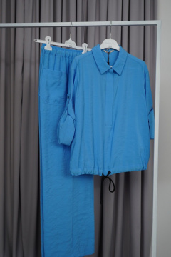 Блуза из текстиля с классическим кроем для повседневности BURVIN 9509-51 1 - фото 1