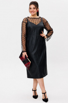 Круглогодичный оверсайз сетчатый лонгслив с сердечками Anelli 1516 сердечки - фото 4